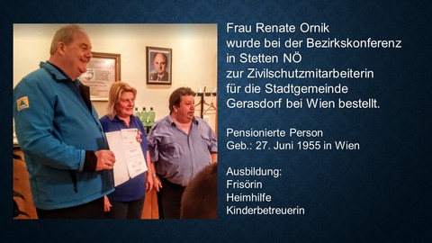 _Frau Renate Ornik_ © Stadtgemeinde Gerasdorf