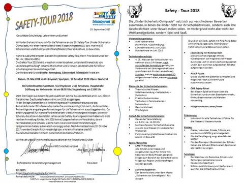 SAFETY- TOUR 2018 NÖ Gemeinden © franz Ornik